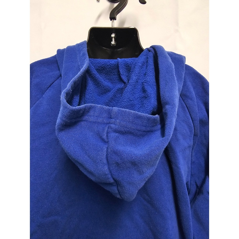 Under Armour Youth XL blue with white logo hooded sweatshirt front pocket - Picture 6 of 8